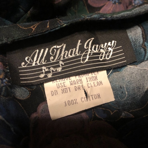 90s floral button up dress - Picture 4 of 4